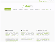 Tablet Screenshot of globaldiet.es
